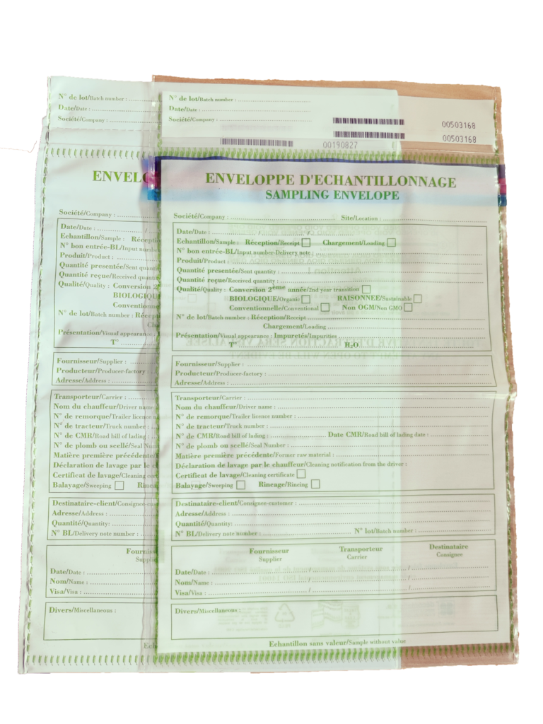 Pochettes prélèvements agricoles